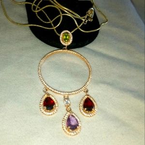 Beautiful custom made natural gemstone pendant